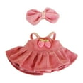 thumbnail image 4 of Traje de vestir para muñeca,Muñecas de 17 cm,pantalones con tirantes,ropa de moda,juguetes,Muñecas para niñas Trajes de vestir Ropa para muñecas,Muñecas bebé Accesorios para Ropa y moño, 4 of 8