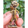 thumbnail image 2 of Get 2 Vtgbrasslover Vtg Vintage style fine brass Cartoon squirrel Statue squirrel Fortune Animal figure paperweight toy gift Collectible Art, 2 of 4