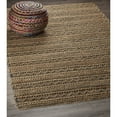 thumbnail image 6 of LR Home Ollie 9' x 12' Brown/Black Chevron Striped Braided Jute Indoor Area Rug, 6 of 9