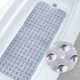 thumbnail image 1 of Alfombrilla de baño extralarga, lavable a máquina, antideslizante, para ducha, bañera, alfombrilla de baño con ventosa (40 x 100 cm, gris), 1 of 5