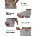 thumbnail image 5 of Men's Running Athletic Shorts with Zipper Pockets Mesh Quick Dry Workout Gym Shorts for Men Tennis Basketball Hiking, 5 of 10