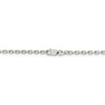 thumbnail image 3 of 925 Sterling Silver 2.75mm Oval Cable Chain Necklace Pendant Charm Fancy, 3 of 9