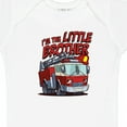 thumbnail image 4 of Inktastic Little Brother Fire Truck Boys Baby Bodysuit, 4 of 5