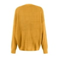 thumbnail image 5 of Stichou Women's 2025 Fashion Casual Oversized Open Front Batwing Long Sleeve Chunky Knit Cardigans Sweaters Outerwear Coats Yellow 2XL, 5 of 5
