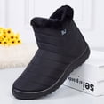 thumbnail image 1 of Botas de nieve con cremallera impermeables y antideslizantes para mujer de otoño e invierno, 1 of 6