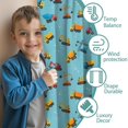 thumbnail image 3 of Blackout Kids Curtains,Cartoon Construction Vehicles Snowflakes Childrens Insulated Curtains Set Of 2,Bedroom Essentials,Toddler Room Decor 42"x84", 3 of 5
