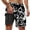 Dark Gray-3, variant on ibiyuan Men Swim Trunks 5 Inch with Compression Liner Quick-Dry Bathing Suit 2 In 1 Beach Board Shorts Zipper Pockets Lightweight Printed Beach Swimming Pool Swimwear,Dark Gray-3