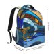 thumbnail image 2 of Disketp Stained Glass Ocean Wave Mochila Estampada para Hombre y Mujer – Mochila Ligera Clásica con Múltiples Bolsillos para Universidad, Trabajo y Viajes-One Size, 2 of 5