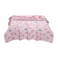 thumbnail image 2 of Qocolhg Cute Summer Quilt Bedding Modern Air Conditioner Quilt for Kids, Cotton Breathable Comforter Print Floral Quilts Bedspread, Cooling Blankets for Hot Sleepers, 39x59 inch, Pink, 2 of 6