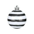 thumbnail image 3 of Eespoir 24 Pcs Christmas Ball Ornaments, Xmas Plastic Stripe Hanging Ball, Xmas Plastic Stripe Balls, Hanging Ball Ornaments, For Christmas Tree Party Decor, Festive Supply Set(E), 3 of 9