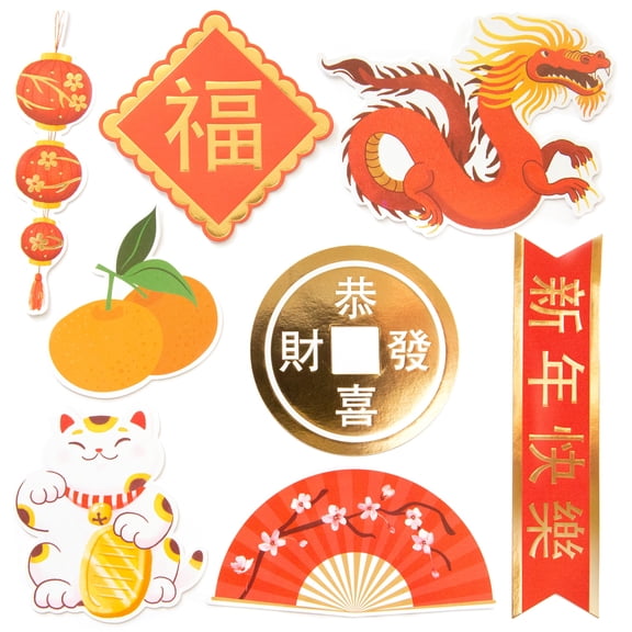 Recollections Chinese New Year Stickers, 12 Pack