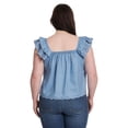 thumbnail image 3 of Jessica Simpson Women's and Women's Plus Flutter Sleeve Top, 3 of 5
