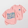 thumbnail image 2 of Gubotare Toddler Girl Uniform Shirts Girls Cute Short Sleeve Tops Casual Loose T Shirts Kids Summer Soft Blouses (Pink,3-4 Years), 2 of 4