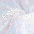 thumbnail image 3 of BalsaCircle 120" Sequin Round Tablecloth Iridescent Blue, 3 of 8