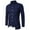 Navy, variant on Rloper-Lop Men's Fake Two Piece Shirts Lapel Long Sleeve Blouse Tops Solid Color Slim Tops Casual Business Shirts