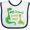 White and Navy, variant on Inktastic My Granna Loves Me Grandson Boys Baby Bib