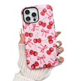 thumbnail image 1 of Branple Funda Compatible Con Iphone 14 Plus, Diseño De Lazo De Cerezo Rosa Con Tpu Suave Y Delgado A Prueba De Golpes Y Cubierta Protectora De Pc Dura Para Mujer Diseñada Para Iphone 14 Plus, Funda Es, 1 of 5