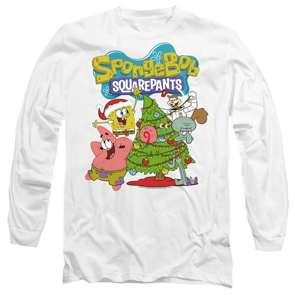 Spongebob Squarepants Christmas Tree Unisex Adult Long-Sleeve T Shirt