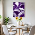 thumbnail image 6 of Canvas Wall Art Abstract Marble Texture Canvas Art Print White Dark Purple Cracke Rock Pictures Wall Decor for Living Room Bedroom Artwork Decorations Stretched Framed Ready to Hang 8"x10", 6 of 9