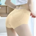 thumbnail image 4 of Sakmal Women Underwear Plus Size Briefs Panties Breathable Beige Panties for Women L, 4 of 5