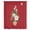 Red, variant on Cherry Blossoms Sheer Curtains 45 Inches Long, Japanese Spring Floral Leaves Rustic Brown Light Filering Curtains, Breathable Simi Curtain Privacy Drapes for Kitchen Bathroom Small Window Treatment