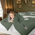 thumbnail image 4 of meiyoeat Rustic Home Sweet Twin Comforter Sets for Adults Men Women, Arrow Quote Bedding Set, Sage Green, Grey Reversible, 2-Piece, 1 Comforter and 1 Pillowcase, 4 of 6