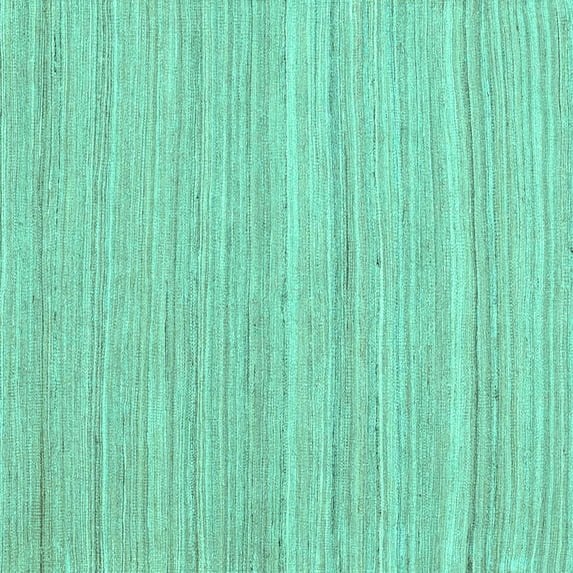 Ahgly Company Machine Washable Indoor Square Abstract Turquoise Blue Contemporary Area Rugs, 6' Square