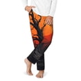 thumbnail image 2 of Hirioo Yellow Castle Sunset Tree for Teenagers' Pajama Pants Womens Lounge Pants with Pockets Pj Bottoms Pants for Men-XS(5-6), 2 of 6