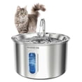 thumbnail image 1 of Cat Water Fountain Stainless Steel – 3L/101oz Pet Automatic Water Dispenser with 4Stage Filtration, 1 of 5