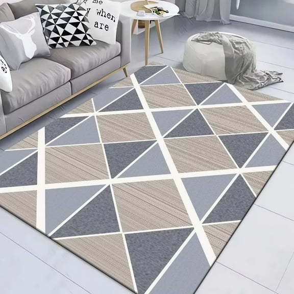 Modern Simple Geometry Carpet Home Living Room Large Area ration Rug Creative Art ration Mat Bedroom