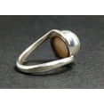 thumbnail image 2 of Heaven Crafts 925 Sterling Silver White Pearl Gemstone Ring Best Friend Gift For Her & Him, 2 of 6
