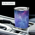 thumbnail image 4 of 12 Oz Stainless Steel Vacuum Insulated Tumbler Spiral Galaxy Star Coffee Cup with Lids and Straw Nebula Space Blue Double Wall Water Travel Mug for Hot and Cold Drinks for Home Office, 4 of 5