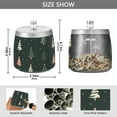 thumbnail image 2 of Yayeee Ashtray with Lid for Cigarette Smokeless Stainless Steel Home Ash Holder, Green Christmas Trees, 2 of 7