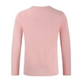 thumbnail image 3 of QUINDOS Mens Shirts,Mens Fall And Winter Fashion Casual Cotton Linen Solid Pullover V Neck Sweater Sports Sweater Bottoming Loose Work Tee Shirts, 3 of 8