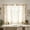 C, variant on Leaf Print Kitchen Tier Curtains, 2 Pack Short Rod Pocket Sheer Curtains for Cafe & Bathroom