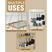 Cooks Standard Classic Fixed Pot Rack Solid Cast Pan Hooks, Set of 4