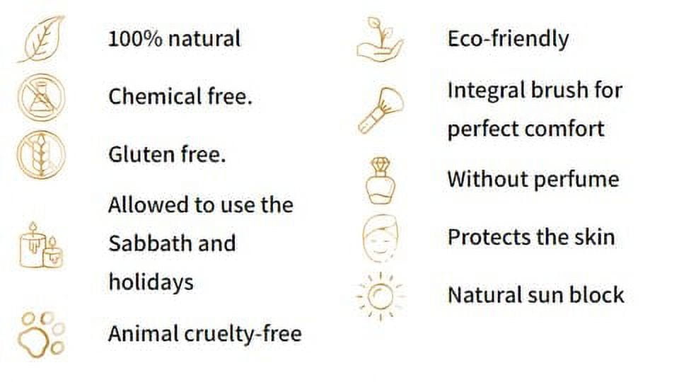 Shabbes Makeup Mineral Powder Makeup for Shabbos Premium MINERAL LIPSTICK Kosher for Shabbos & Holidays Chemical Free Gluten Free Cruelty Free Perfume Free Eco 100% Natural (CAMILA 52)