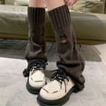 thumbnail image 2 of Leg Warmers Y2K Kawaii Ripped Leg Warmers for Girl Women Cute Knitted Socks Y2K Harajuku Goth Accessories, 2 of 5