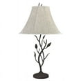 thumbnail image 2 of Cal Lighting 17" Transitional Metal Table Lamp with Leaf Design in Black, 2 of 2