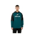 thumbnail image 4 of Men's New Era  Midnight Green Philadelphia Eagles Combine Authentic Color Block Raglan Pullover Hoodie, 4 of 5