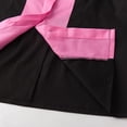 thumbnail image 5 of Work Shirt Elegant Formal Office Short Sleeve Women Secretary Blouses-black&pink, 5 of 5