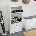 thumbnail image 3 of SoBuy FSR94-W, 3 Drawers Shoe Cabinet Shoe Rack Shoe Storage Cupboard Organizer Unit, 3 of 6