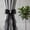 D, variant on Tdxkok Pearl Inlaid Sheer Organza Bow Curtain Tie Straps Wrap Around Wavy Tassel Bow Drape Holdbacks Window Decor Sweet Curtain Accessories for Bedroom Wedding Cottage Home