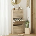 thumbnail image 2 of HOMCOM Armoire Mince de Rangement pour Chaussures avec 3 Tiroirs Basculants pour 12 Paires de Chaussures, 2 of 10
