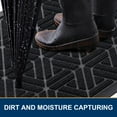 thumbnail image 4 of Buganda Heavy Duty Door mat, 17"x29.5" Low Profile Rubber Doormat, Non-Slip Outdoor & Indoor Entrance Rug, All-Weather Dirt Trapper, Black, 4 of 8