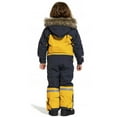 thumbnail image 5 of Xyant Boys Girls Snow Suits Kids One Piece Snowsuits Winter Outdoor Snowboard Waterproof Windproof Overalls Toddler Kids Ski Suit (Yellow,6-7 Years), 5 of 9