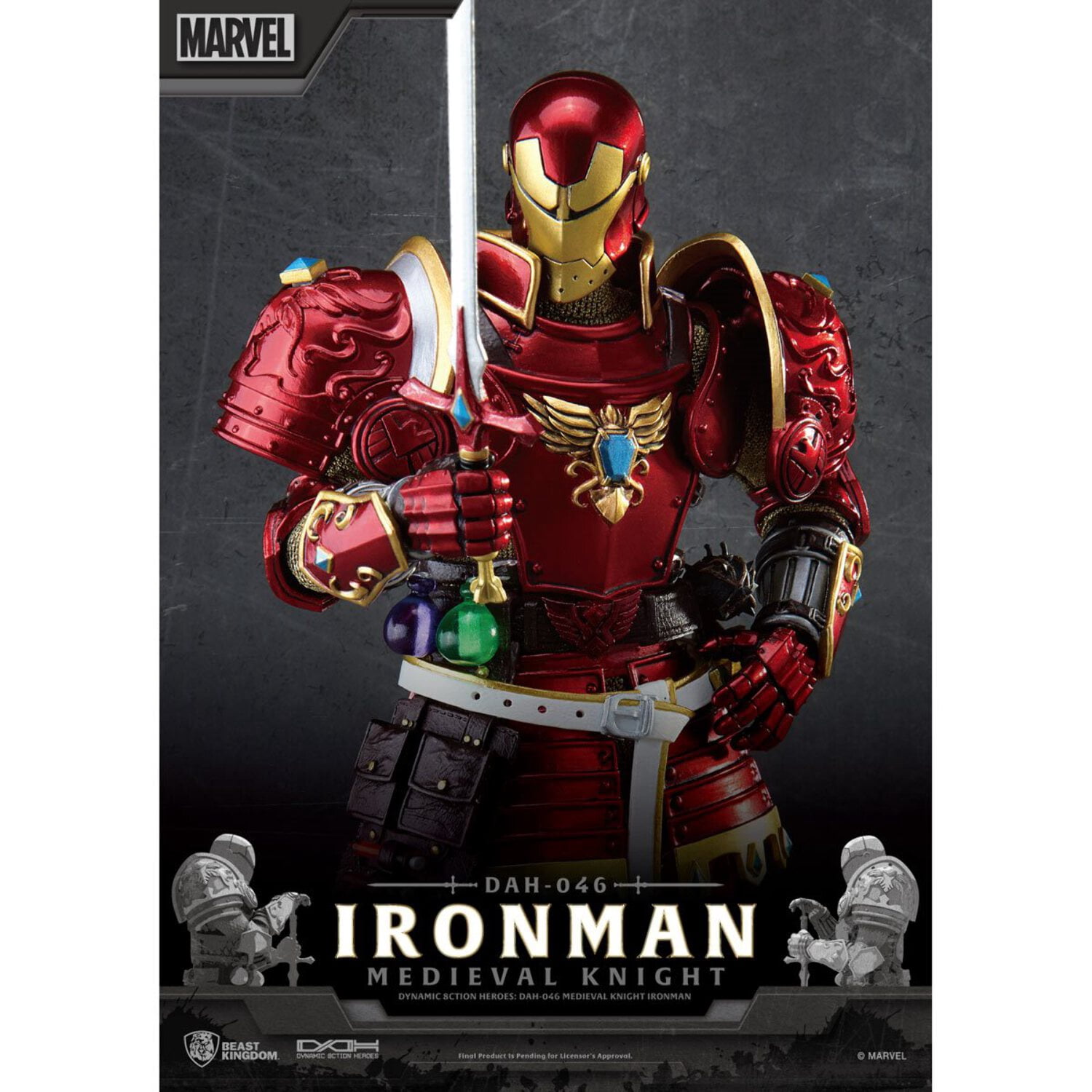 Medieval Knight Iron Man DAH-046 Dynamic 8-Ction Figure