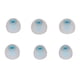 thumbnail image 1 of tamaños 6 piezas tapones para los oídos de repuesto almohadillas de silicona suave auriculares reductores de ruido para auriculares azul gris, 1 of 5