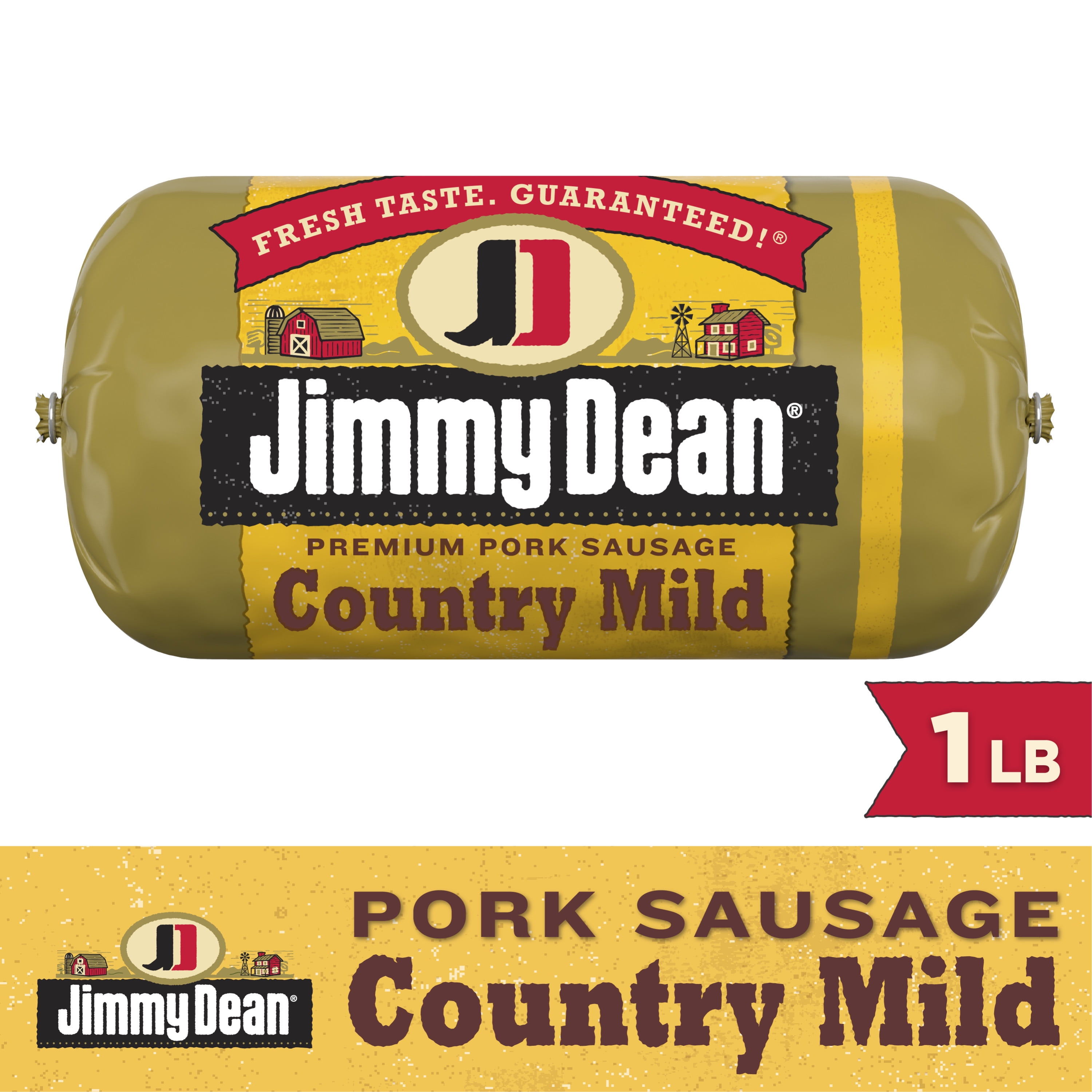 Jimmy Dean Premium Pork Country Mild Sausage Roll, 16 oz