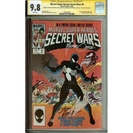 Secret Wars #8 CGC 9.8 Signed Stan Lee John Romita Mike Zeck 1st Venom Suit